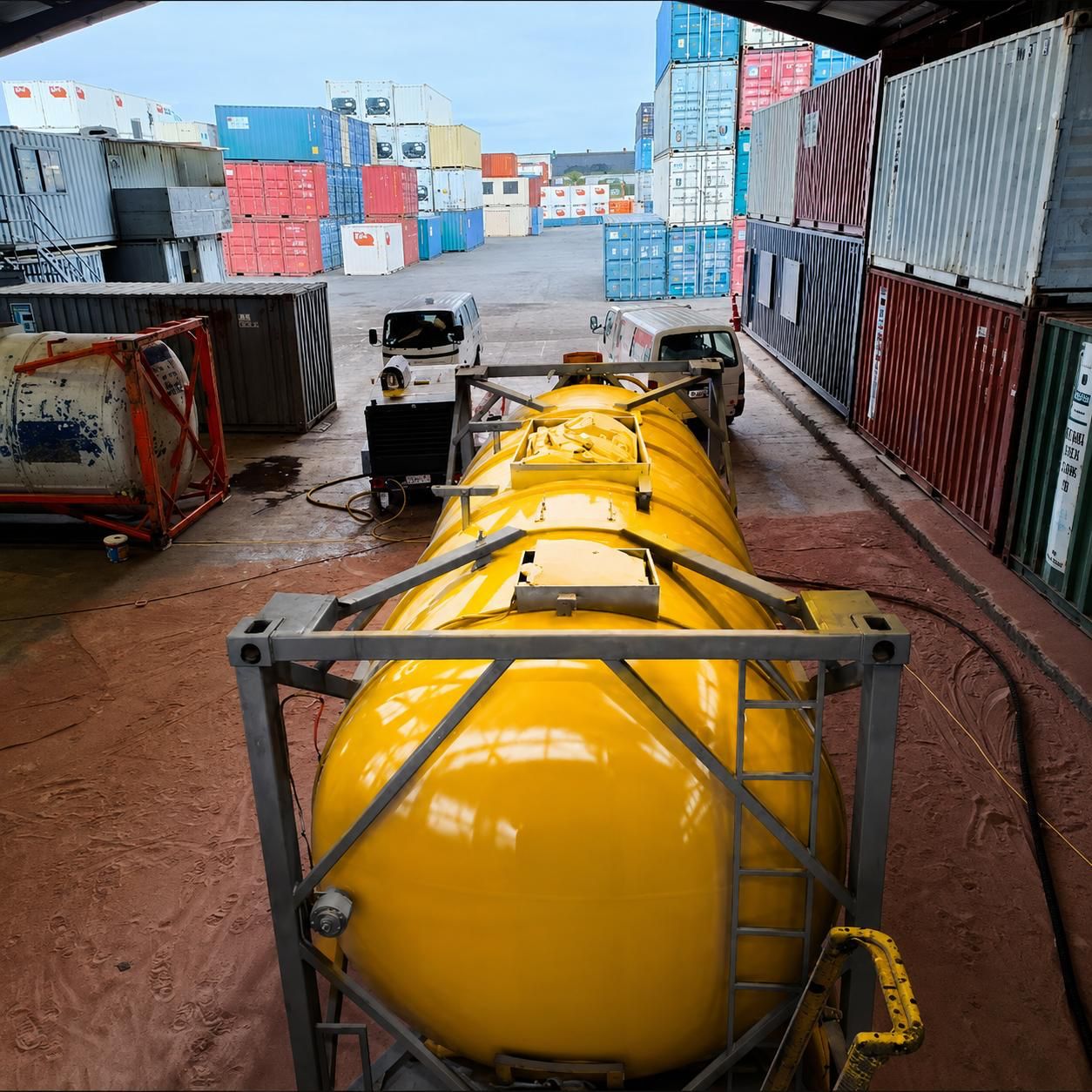 CSL Containers equipment after protective coating work