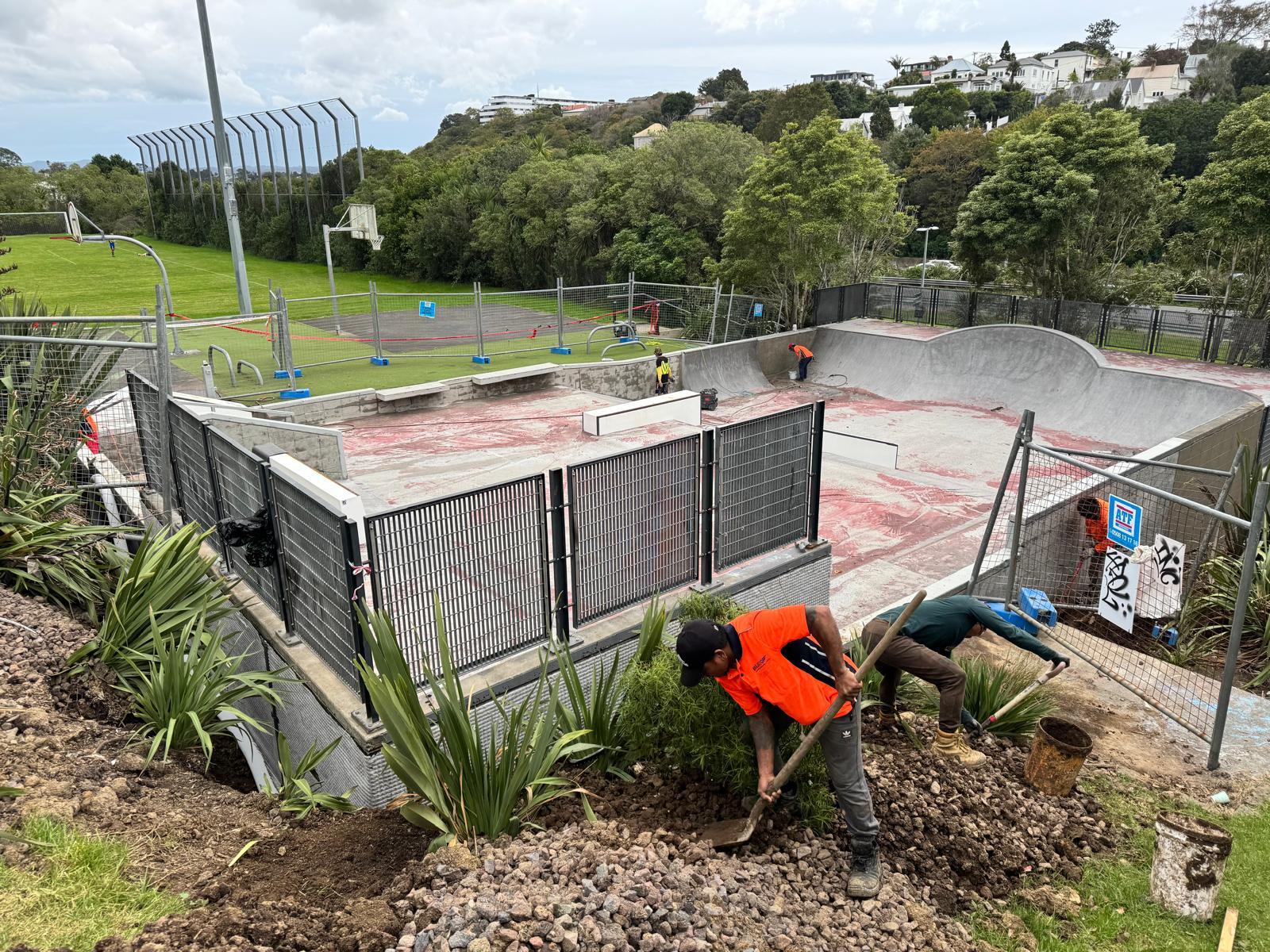 Restoration work underway at Nixon Park